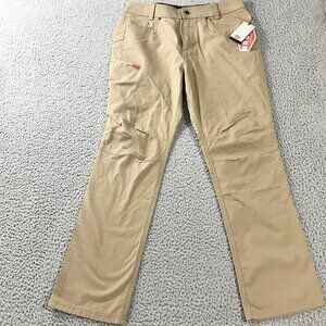 Brunt Torra Pant Pants Mens 34x32 Tan Straight Fit Workwear Stretch Durable